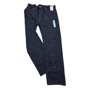 Levi's Black Men's Regular Straight Leg Jeans - Size - 40x34